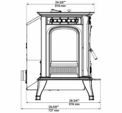 Harman XXV-TC Pellet Stove - Image 8