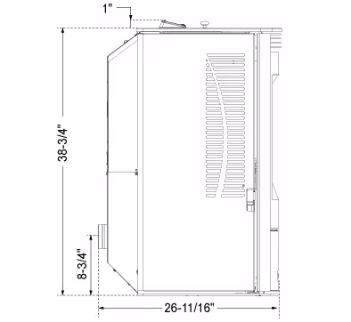 Harman Allure50 Pellet Stove - Image 9
