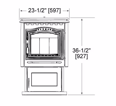 Harman P68 Pellet Stove - Image 3