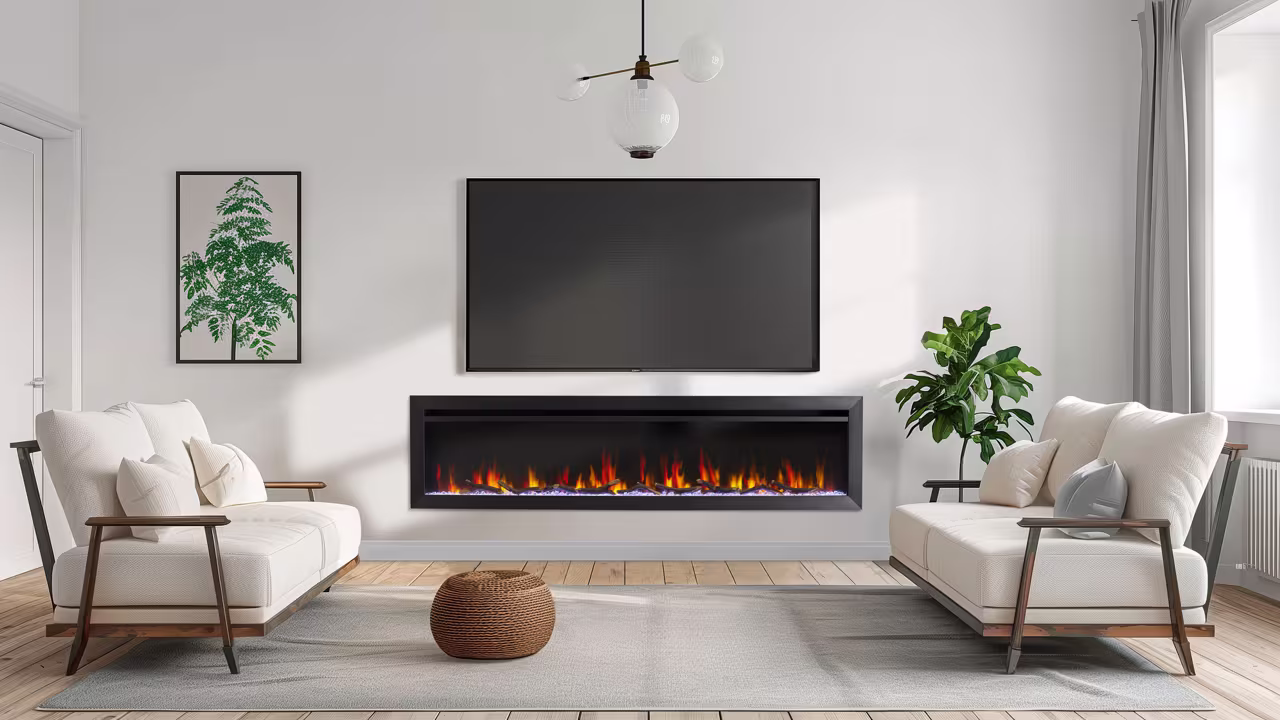 SimpliFire Allusion Slim Electric Fireplace - Image 3