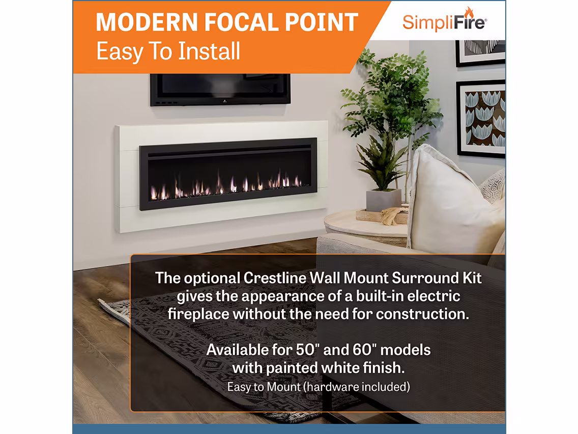 SimpliFire Allusion Slim Electric Fireplace - Image 11