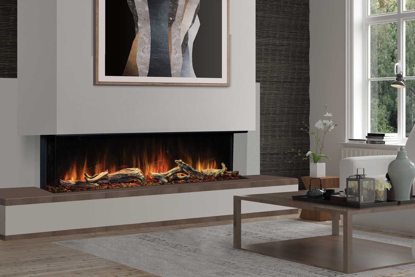 Uptown UE80 Electric Fireplace - Image 6