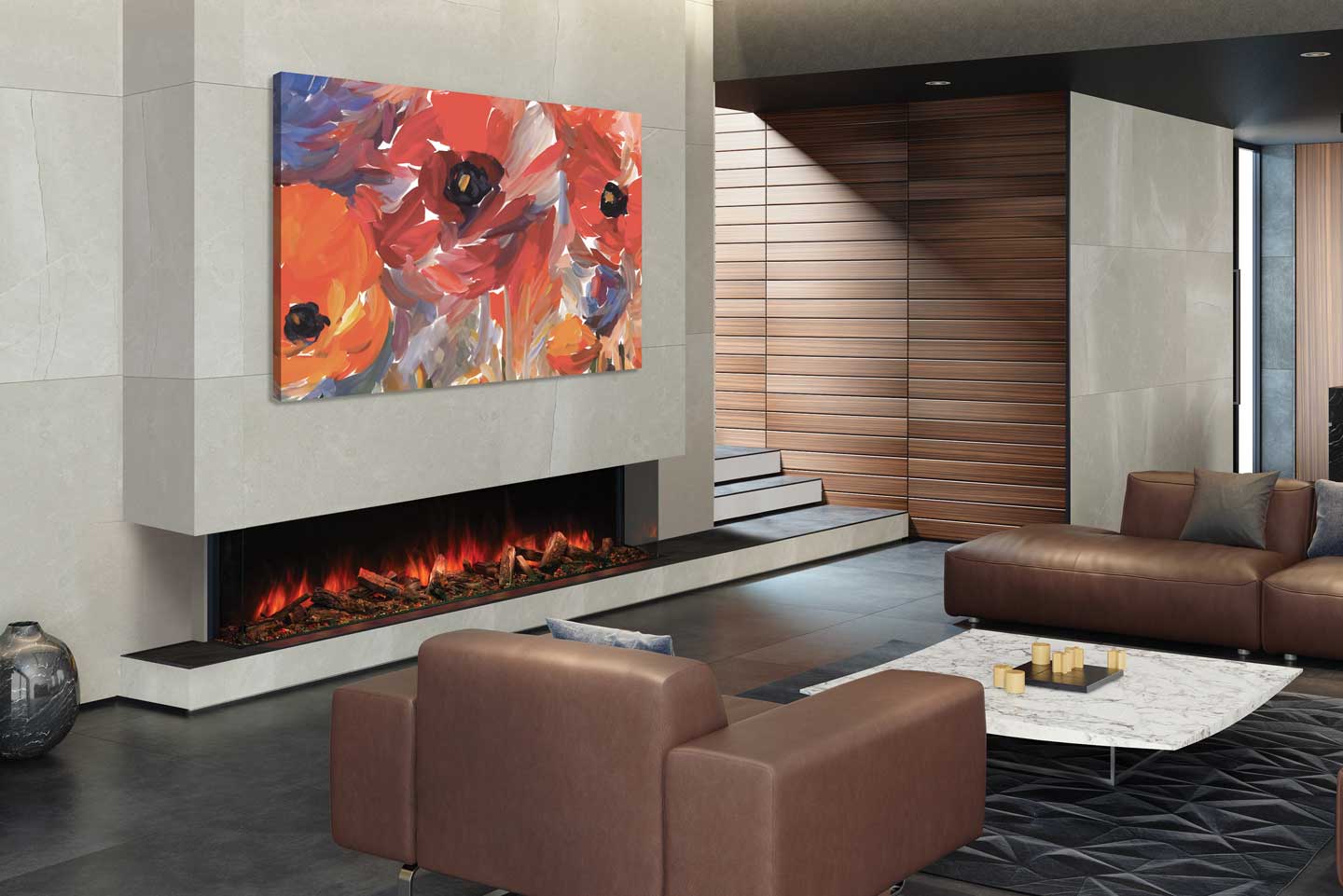 Uptown UE80 Electric Fireplace - Image 8